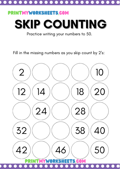 Skip Counting by 2s 3s and 5s