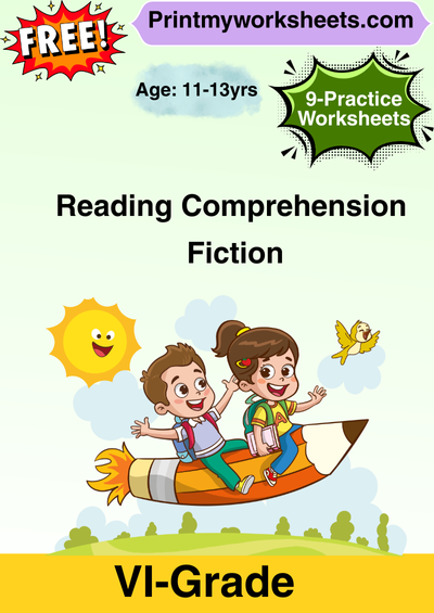Reading Comprehension Fiction Cover 6th Grade